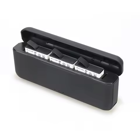 For DJI Osmo Action 5 Pro Camera Battery Fast Charger Three Charging Battery Storage For DJI Action 5 4 3 Camera Battery Charger