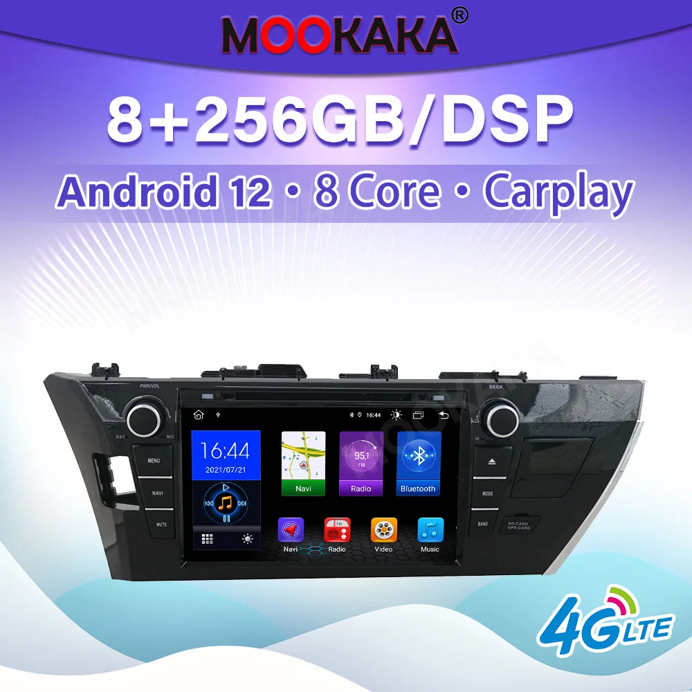 Car Radio Carplay Android for TOYOTA Corolla IHD 2010-2017 GPS Navigation Multimedia Player Touch Screen DSP Stereo Head Unit