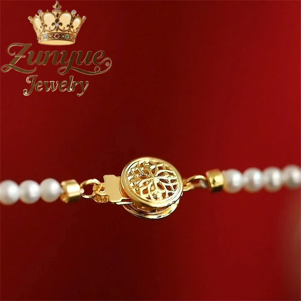 

Pearl Necklace Accessories Are Simple Yet Sophisticated, Light Luxury And Niche New Chinese-Style Beaded Necklaces Exquisite