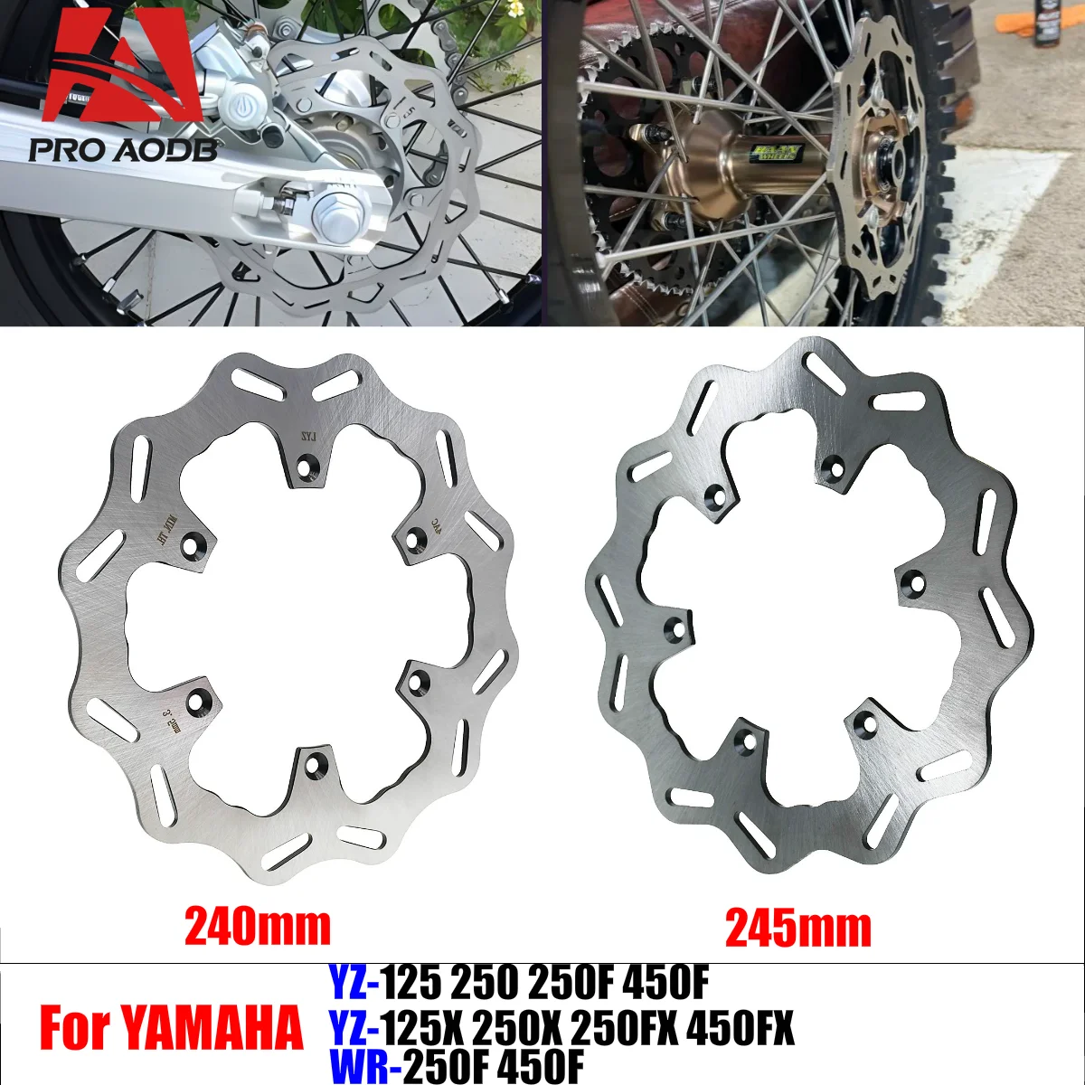 

For Yamaha YZ125 250 250F 450F YZ125X YZ250X YZ250FX YZ450FX WR250F 450F Reliable Durable Motorcycle Rear Brake Disc Rotor Disk