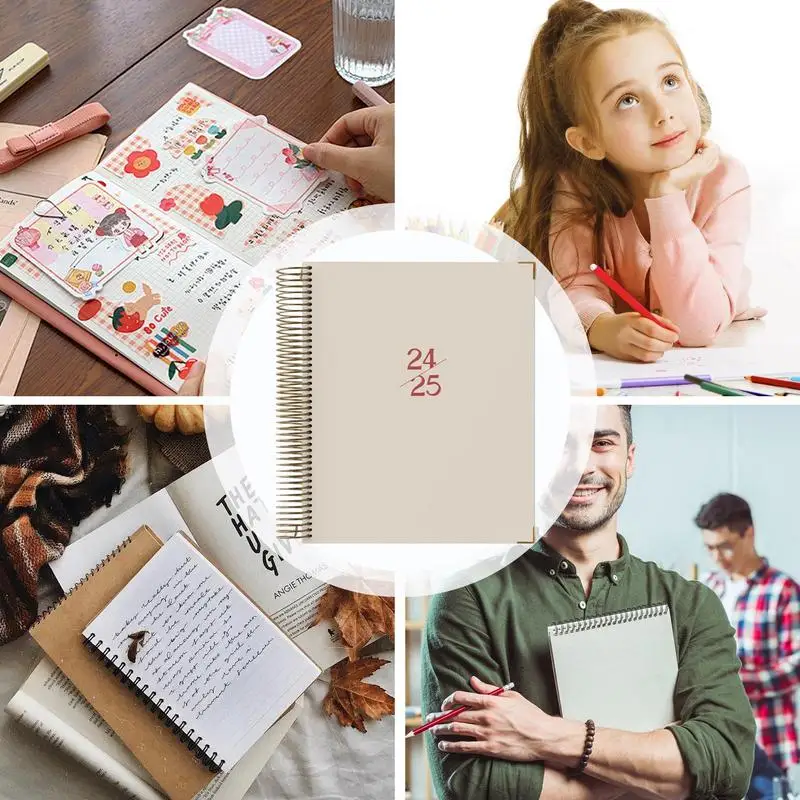 2025 Weekly Diary Agenda Planner Notebooks Multi-function Wear-resistant Academic Portable Books School Supplies For Teacher