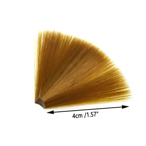 Imagen 2 del producto Bimoo, atado de moscas flotante cónico de nailon marrón de diámetro fino, cola de mosca de fibra, colas de ninfa Perdigon, Material de atado de moscas