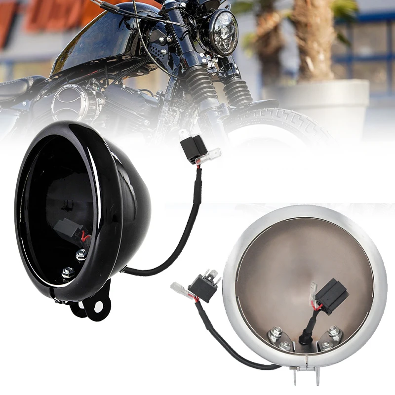 

5,75-дюймовый кронштейн для крепления корпуса, кольцо-ведро 5, 3/4 дюйма, держатель, крепление накладного кольца для аксессуаров для мотоциклов FXD Sportster