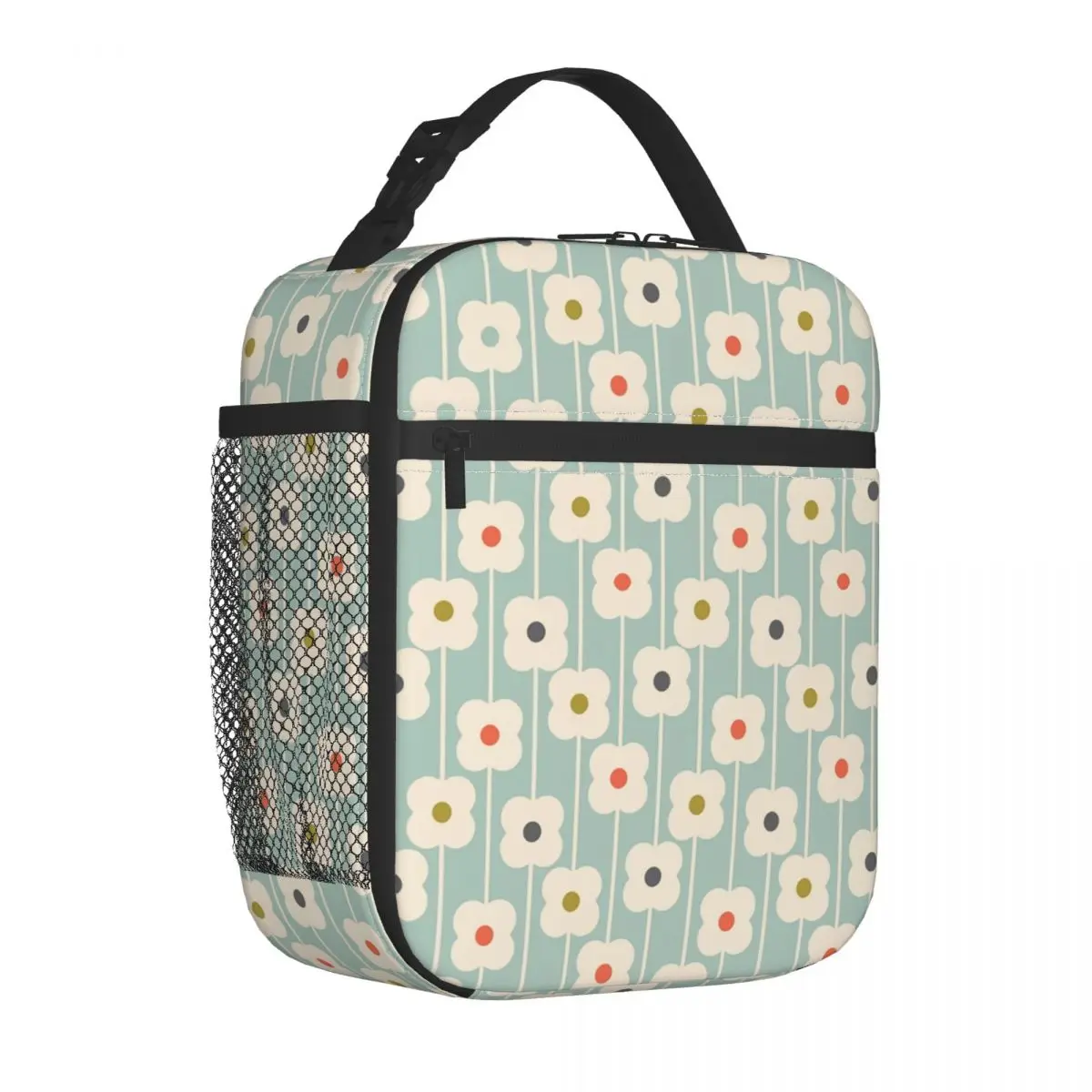 Orla Kiely Abacus Flowers Insulated Lunch Tote Bag Scandinavian Pattern Portable Cooler Thermal Bento Box Kids School Children