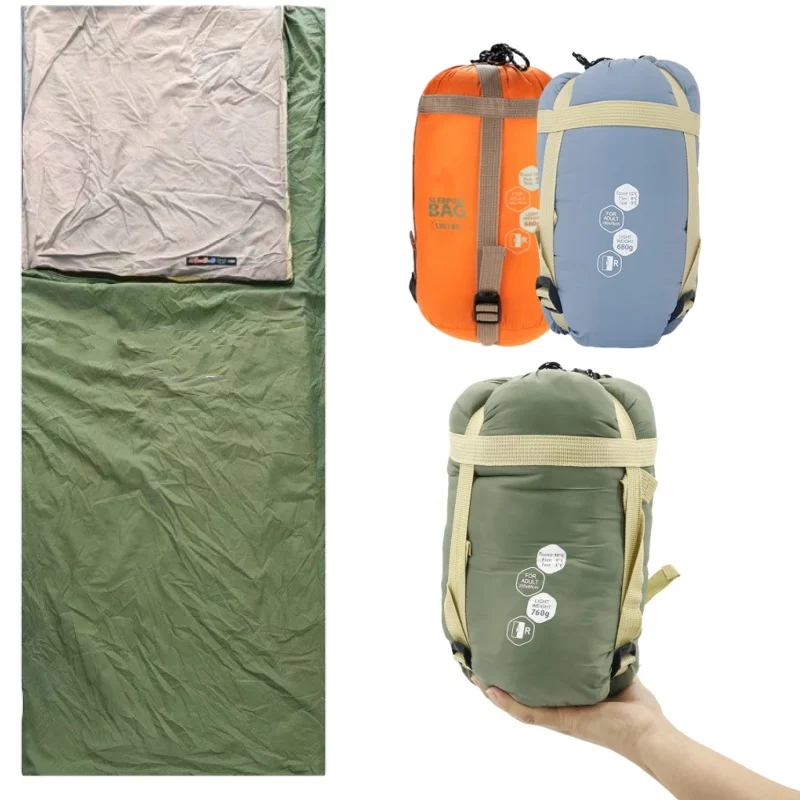 

Ultralight Envelope Sleeping Bag for Adults Compact Camping Outdoor Travel Beach Sleeping Mat 190x75cm Lightweight Sleeping Bag