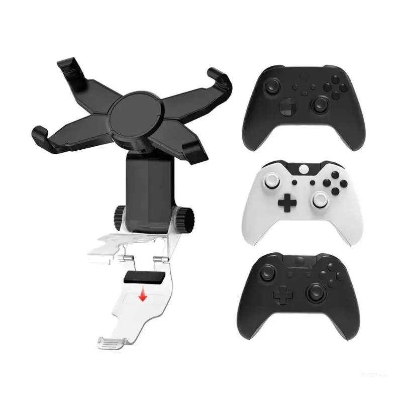 

Gamepad Phone Clamp Support Holder Rack Adjustment for X1S/X1X/XSX Secure and Stable Gaming Bracket Dropship