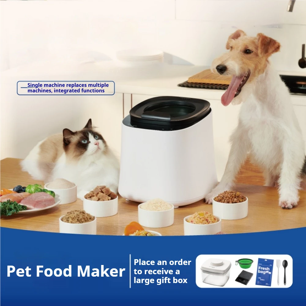

Mini Smart Multifunctional Pet Food Processor - Fresh/Dry/Wet Food, Treats & Main Meal Maker for Dogs Cats