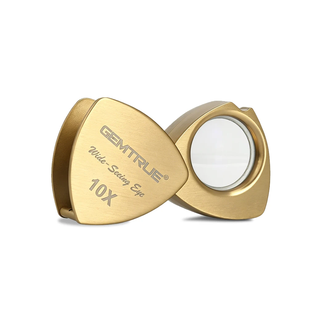 Compact 62x31x20mm Titanium Gem Loupe Luxury Style Portable Jewelry Shop Essential Magnifier