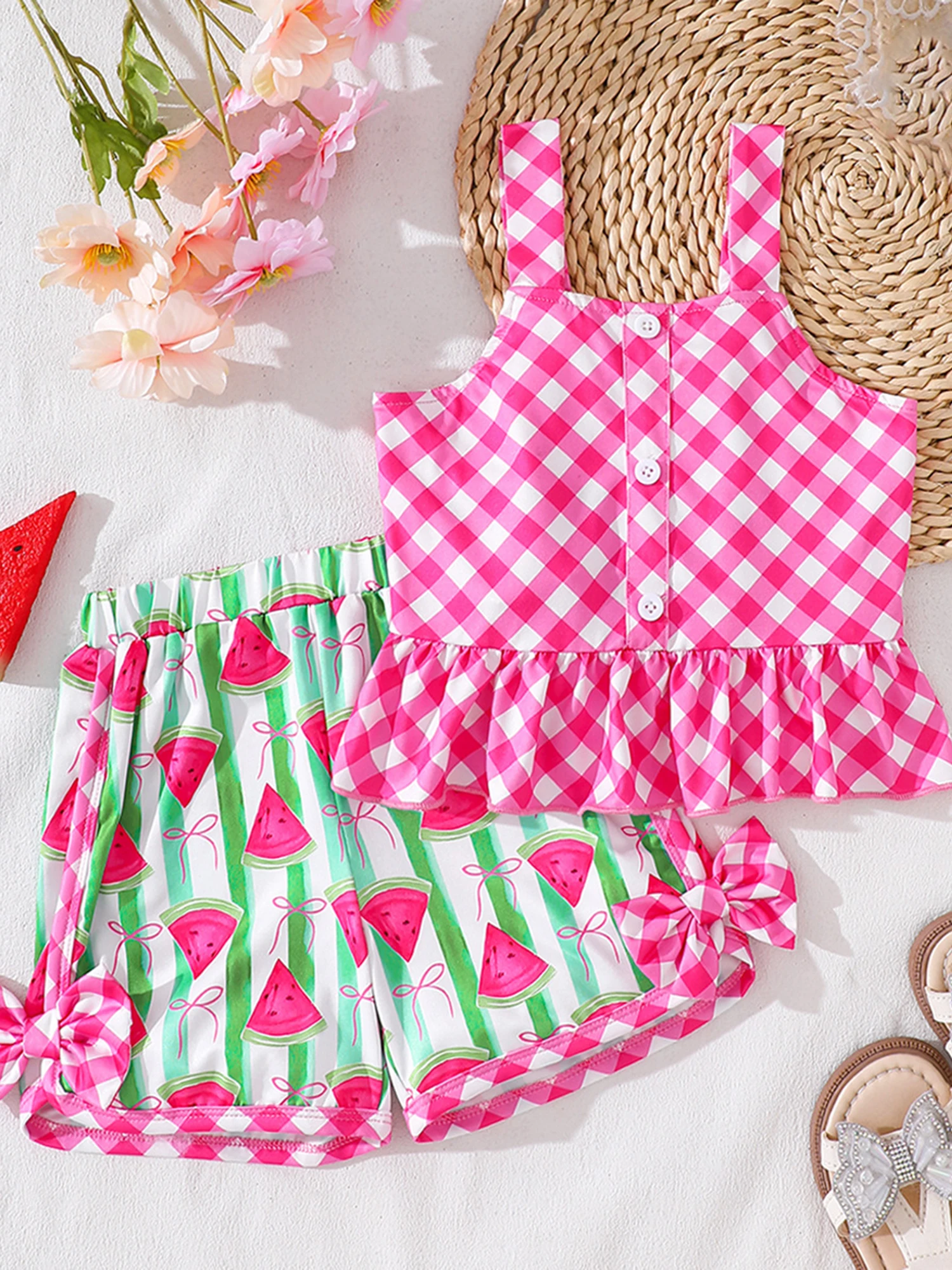 Женский укороченный топ с открытыми плечами и шорты с высокой талией с цветочным принтом для летнего пляжного отдыха