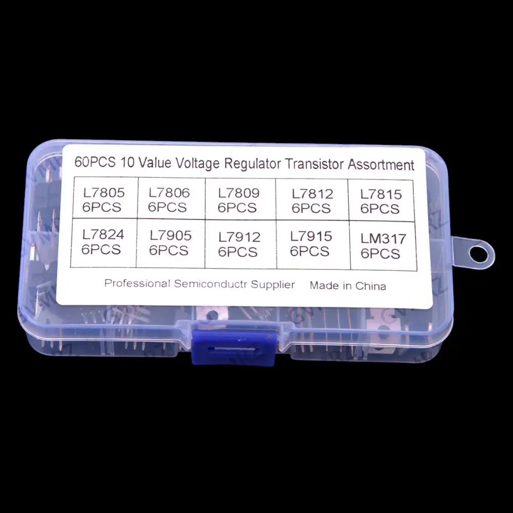 60PCS Each 6PCS L7805 L7809 L7812 L7815 L7824 L7905 LM317T Three-Terminal TO-220 Zener Diode Package L7809 L7812 L7815 L7824