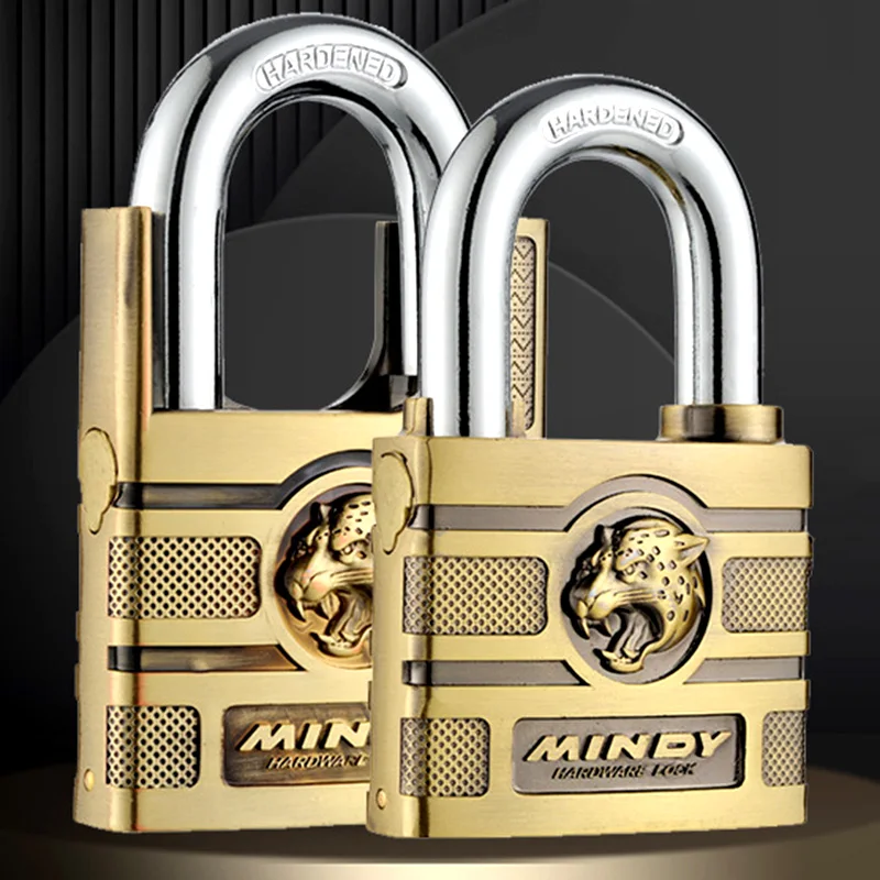 Strong Padlock with Key Outdoor Door Locks Classical Solid Dormitory Lock Anti-theft Warehouse Barn Big Cabinet Rustproof Locks