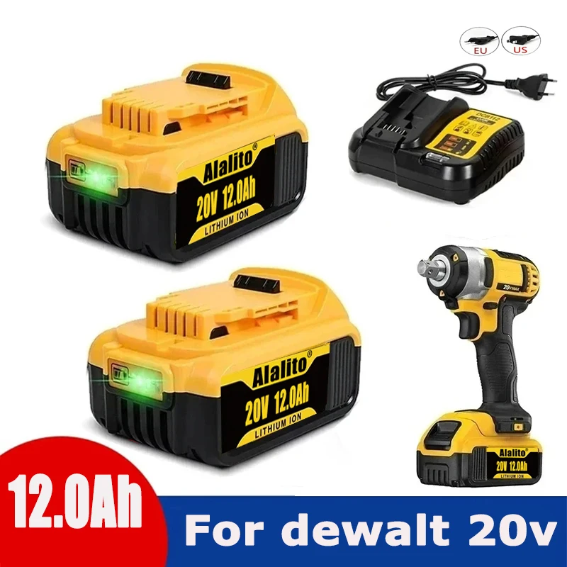 

Оригинальный литиевый сменный аккумулятор DCB200 20 в 12000 мАч для Dewalt 18 в DCB184 DCB200 DCB182 DCB180 DCB181 DCB182 DCB201 DCB206