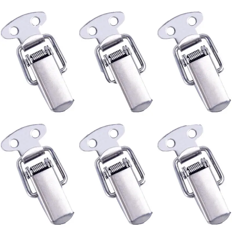 6/12/30 Pack Spring Loaded Toggle Latches Heavy Duty Clamp Clip for Case Box Tension Lock Lever Clasp for Crate and Toolbox
