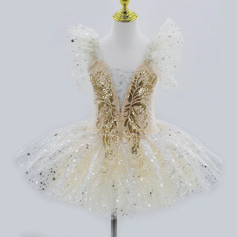 Vestido de Ballet profesional para niñas y niños, tutú romántico, ropa de actuación, vestido de bailarina, disfraces de baile contemporáneo, novedad de 2024