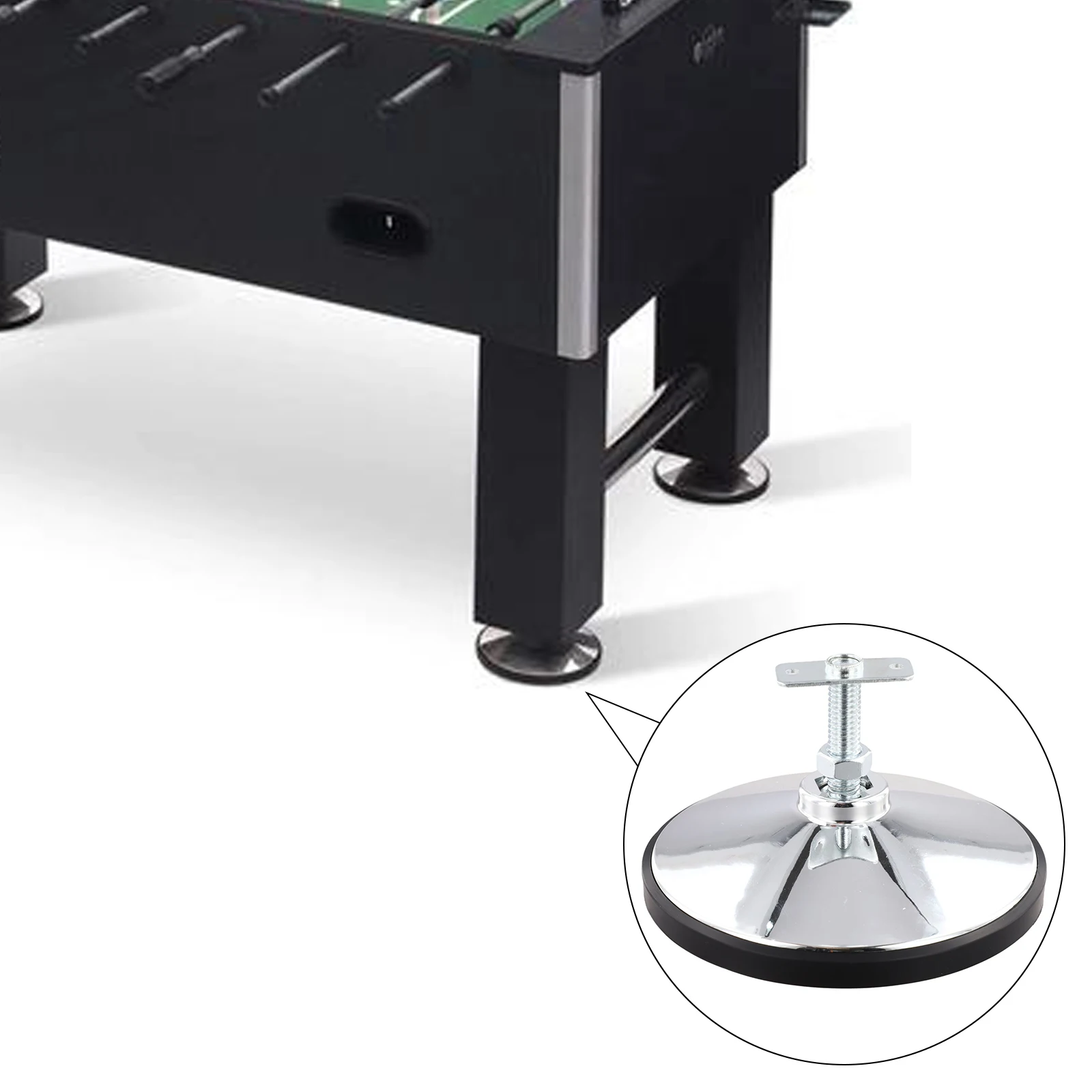 Adjustable Table Foot Pads Accessory Table Football Levelers Adjustable Height Home Use Accessory Metal Construction
