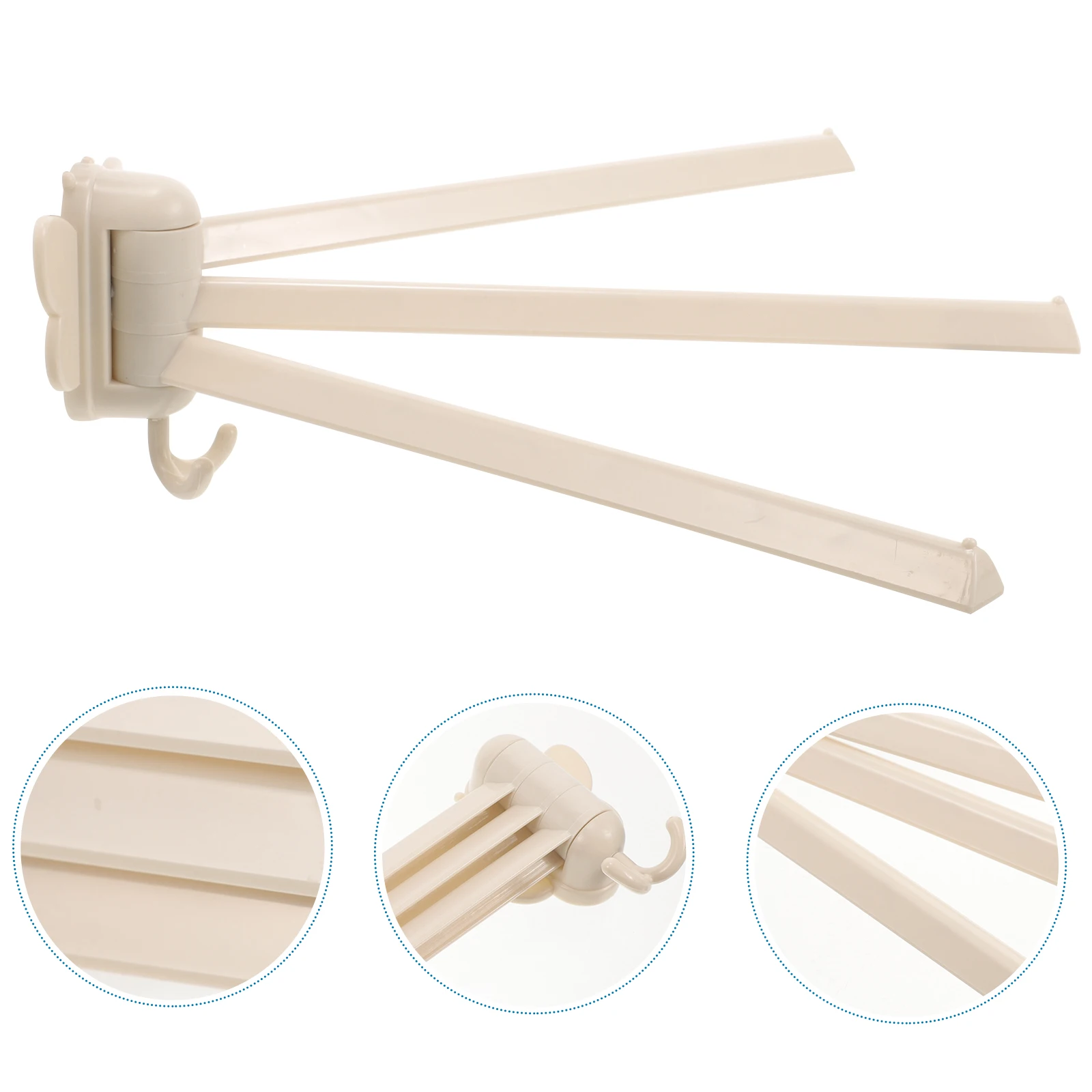 

Lightweight Towel Holder Hanger Bathroom Hotel Rack Durable Shower for Space-saving Rotatable