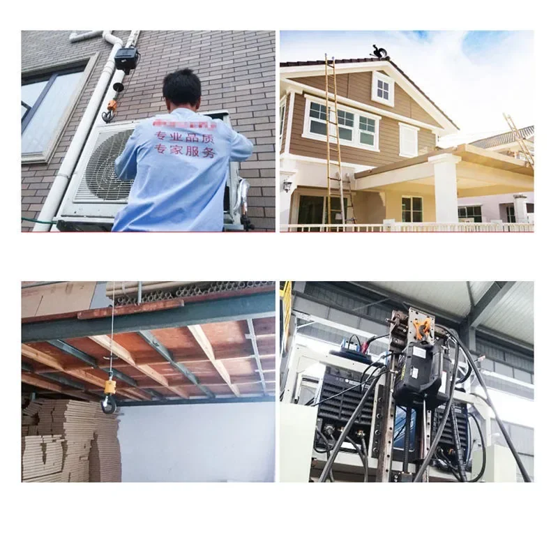 Electric Portable Crane Hoist 500Kg Capacity for Car Lifting Home Improvement Cargo Handling Production Workshop