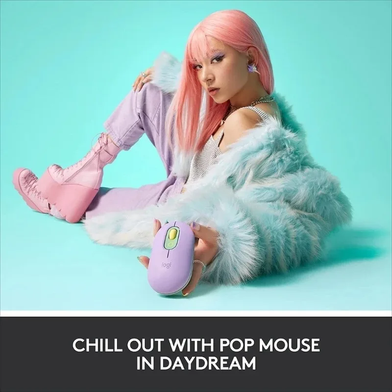 로지텍 POP MOUSE 블루투스 마우스 무소음 블루투스 귀여운 작은 손 마우스