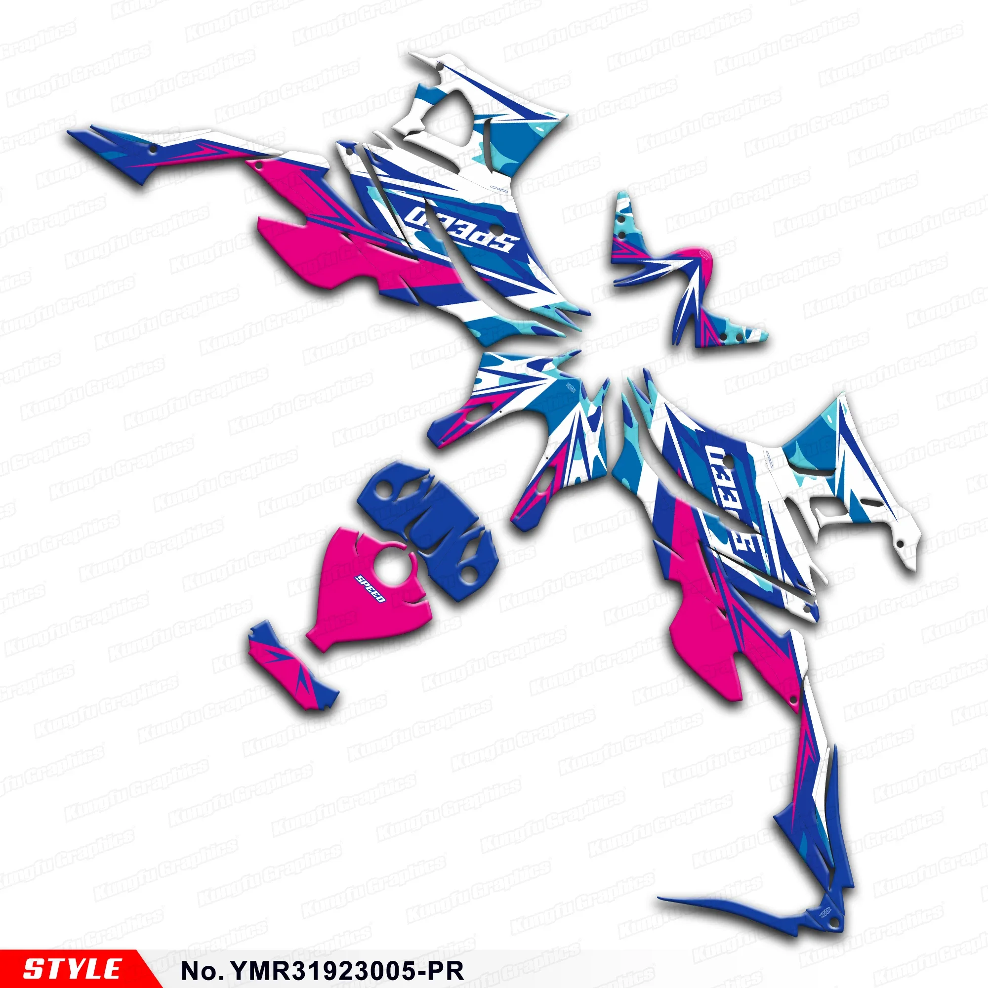 

Набор графических наклеек JY RACING для Yamaha YZF-R3 2019 2020 2021 2022 2023, YMR31923005-PR