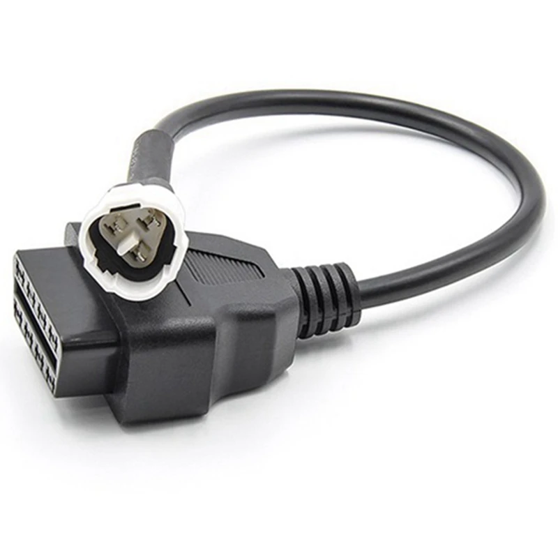 2 PCS OBD Motorcycle Cable Parts Accessories For Yamaha 3 Pin Plug Cable Diagnostic Cable 3Pin To OBD2 16 Pin Adapter