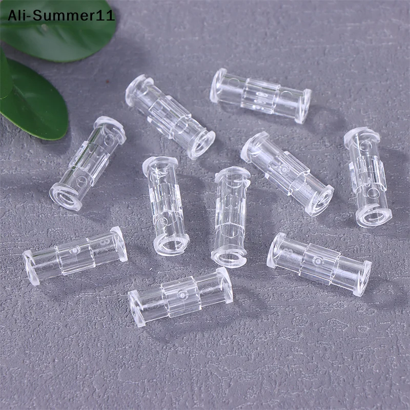 

【A6L】10Pc Leak Proof Double Helix Medical Sterile Luer Lock Adapter Transparent Plastic Syringe Connector For Veterinary Medical