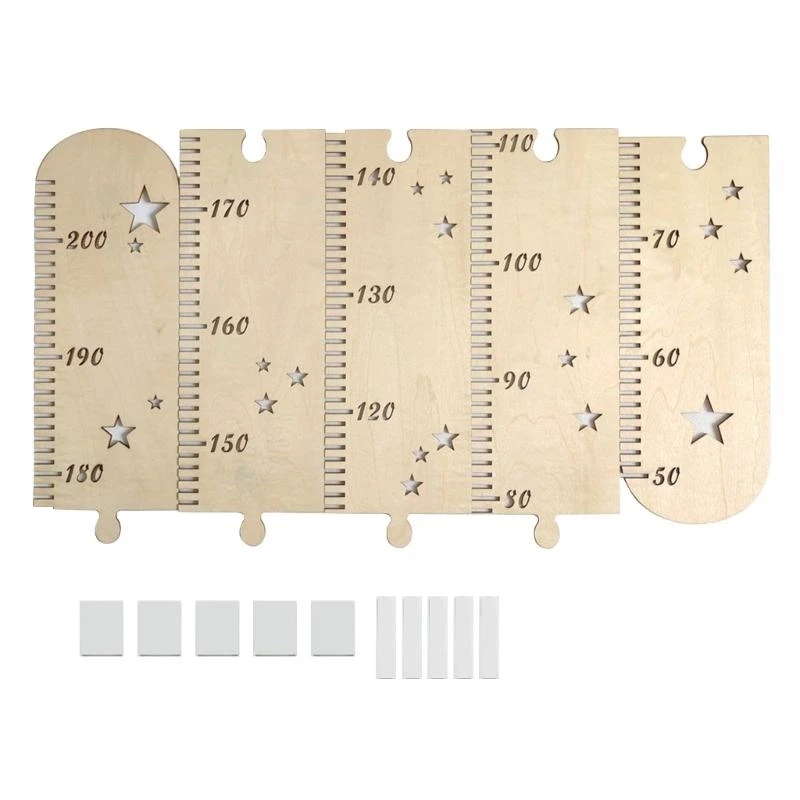  1Set Kids Height Growth Chart Ruler Wall Meter Bedroom Dormitory Decoration
