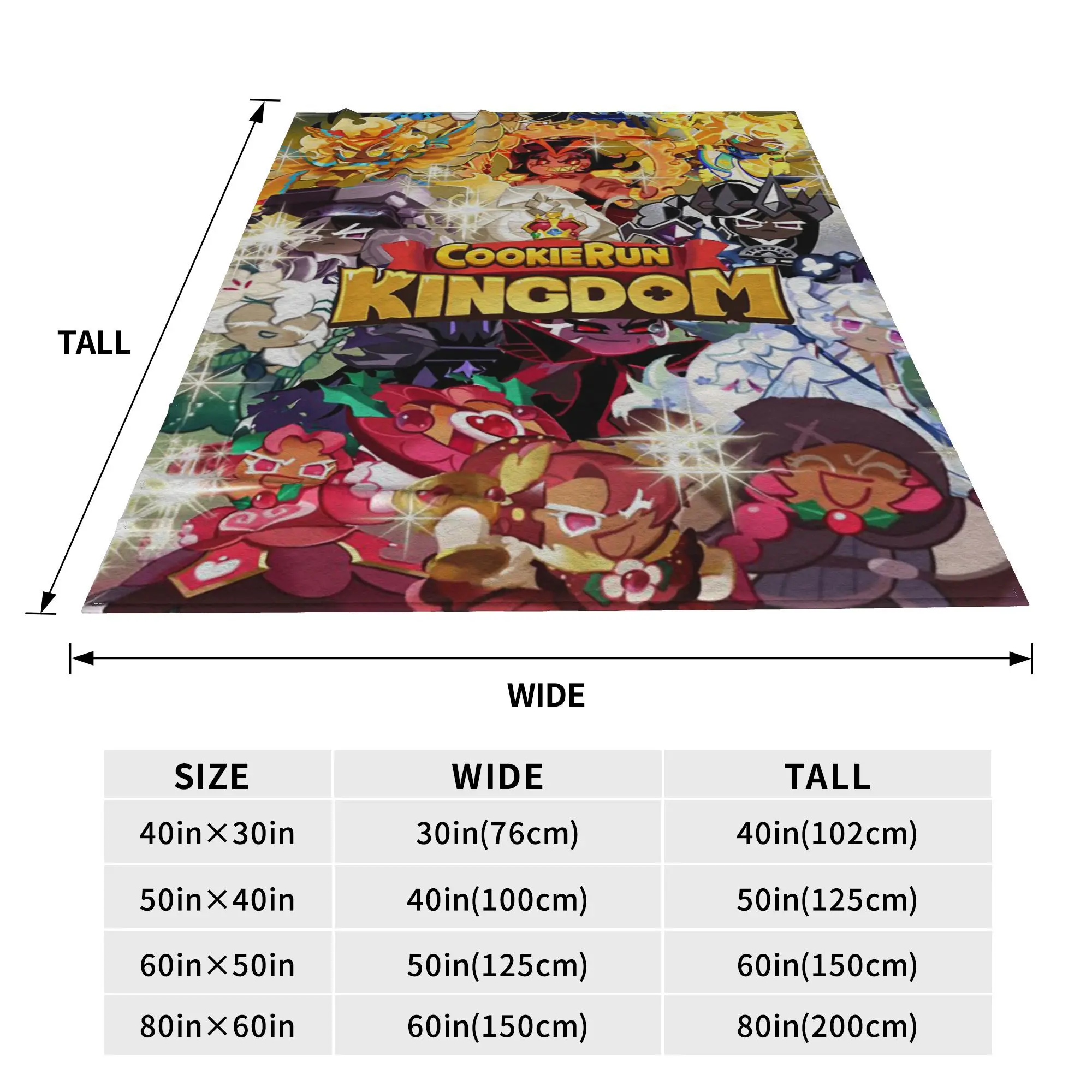 Flannel Throw Blanket Shadow Milk Cookie Run Kingdom Warm Plush Blankets Soft Bedding for Bed Living room Home Picnic Sofa