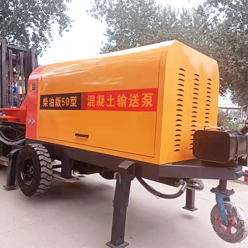 Low Price Cement Mortar Spray Machine Manufacturer Concrete Pump With Mixer for Sale