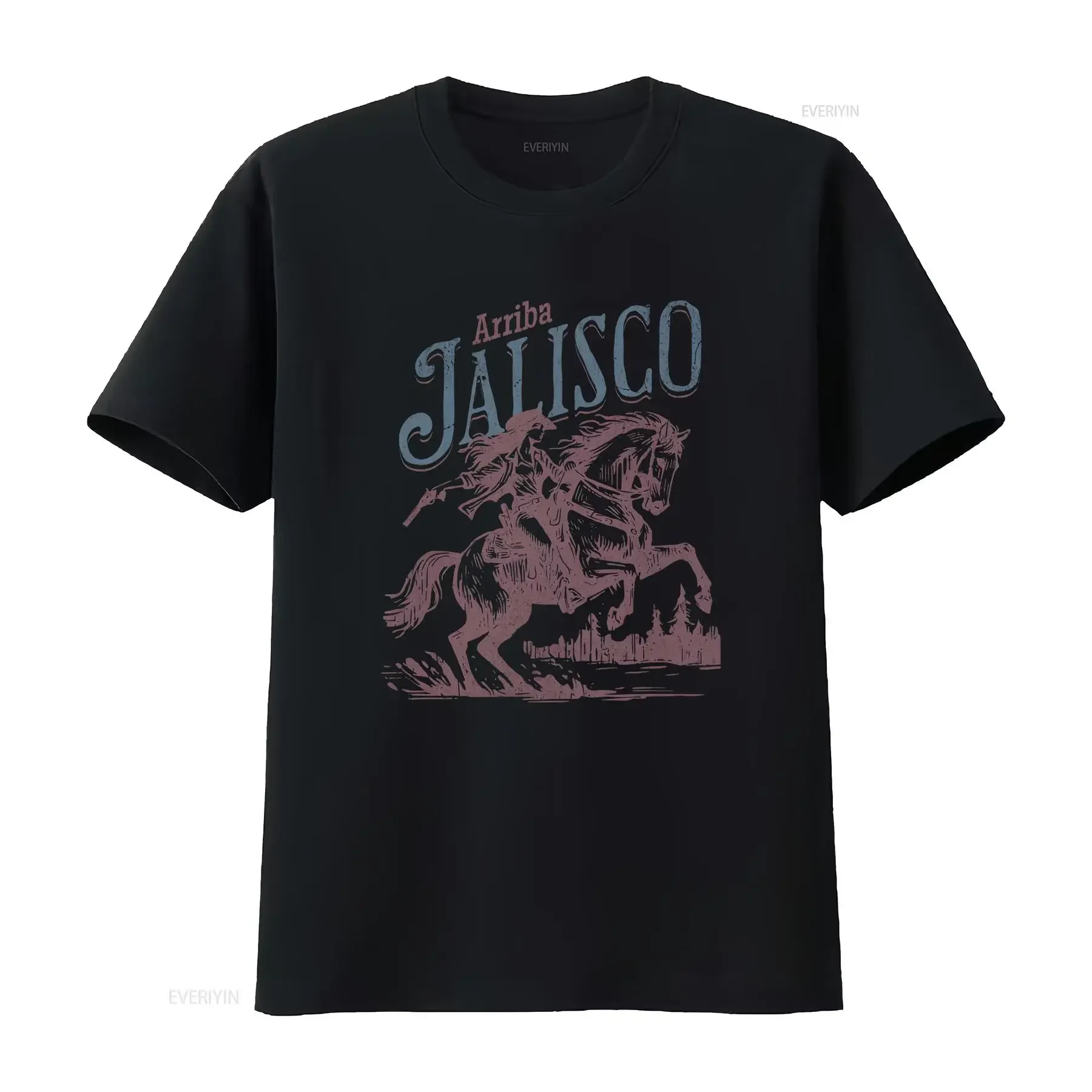Camiseta Arriba Jalisco Softstyle, Estilo Charro, Equitación, Rodeo Mexicano, Orgullo Cultural, Espíritu Vibrante, Prenda Vintage Lavada Informal