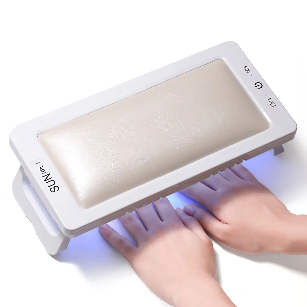 LINMANDA New 88w Uv Led Nail Lamp With Leather Hand Pad Foldable Drying Lamp A Must-Have Nail Lamp For Professional Manicurists