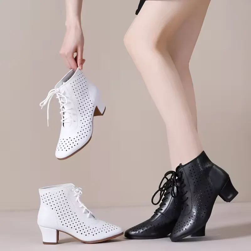 

Новые летние танцевальные кроссовки на каблуке, женская обувь для латины, мягкая современная кожаная танцевальная обувь для джаза, обувь для бальных танцев для девочек, танго