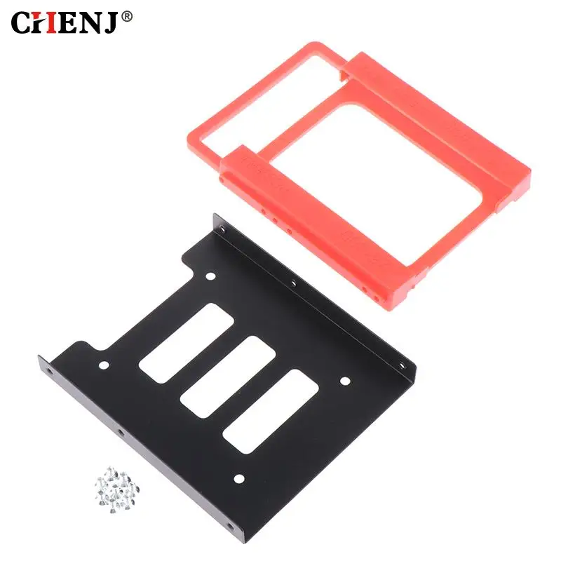 2.5 Inch SSD HDD To 3.5 Inch Metal Mounting Adapter Bracket Dock Screw Hard Drive Holder For PC Hard Drive Enclosure HDD Bracket