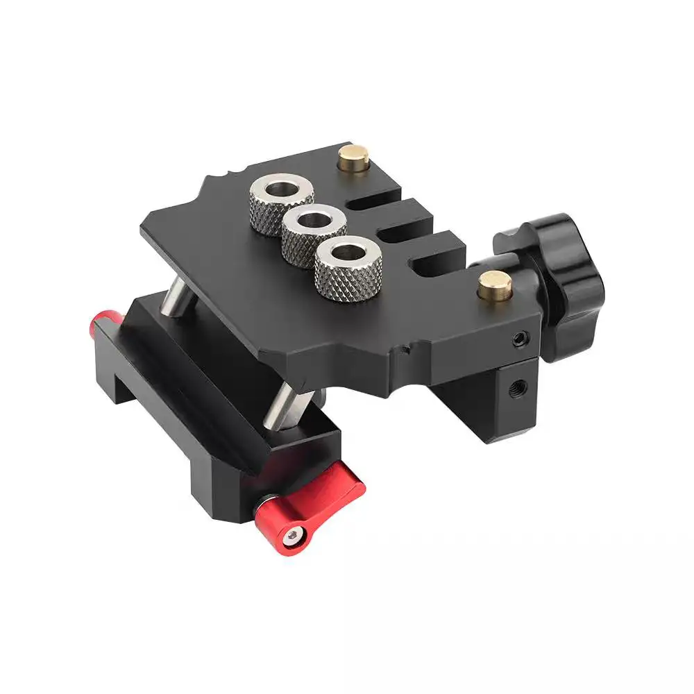 Aluminum Alloy Dowel Jig Self Centering High Precision Drilling Locator for Woodworking Joinery Cabinet Making DIY Tools