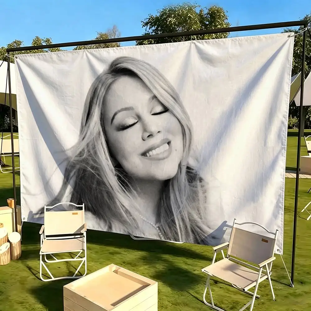 M-Mariah SINGER Carey -yy  Flags Wall Hanging Tapestry Outdoor Garage Room Decorative flag Background Blanket