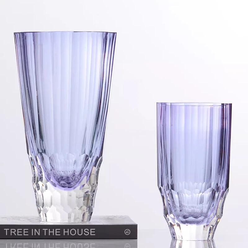 Large-cut vase, light luxury and simple high-end glazed vase