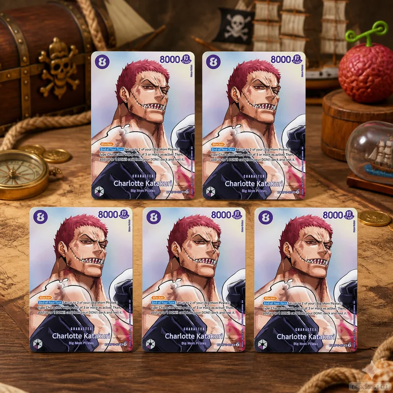 Charlotte Katakuri OP11-067 en DIY OPCG Collection Cards Self Made Single Card Classic Game Anime Card Gift Toy 5PCS 10PCS Set