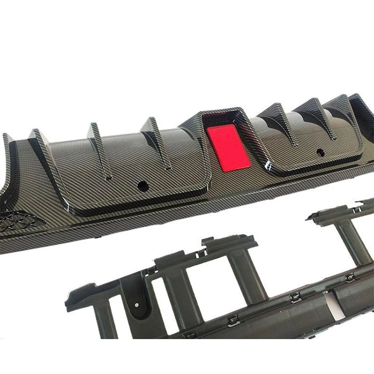 Mass Production C63 Style Rear Diffuser with Tail Pipes Exhaust for C Class W205 Coupe 2015-2021 Sport 2