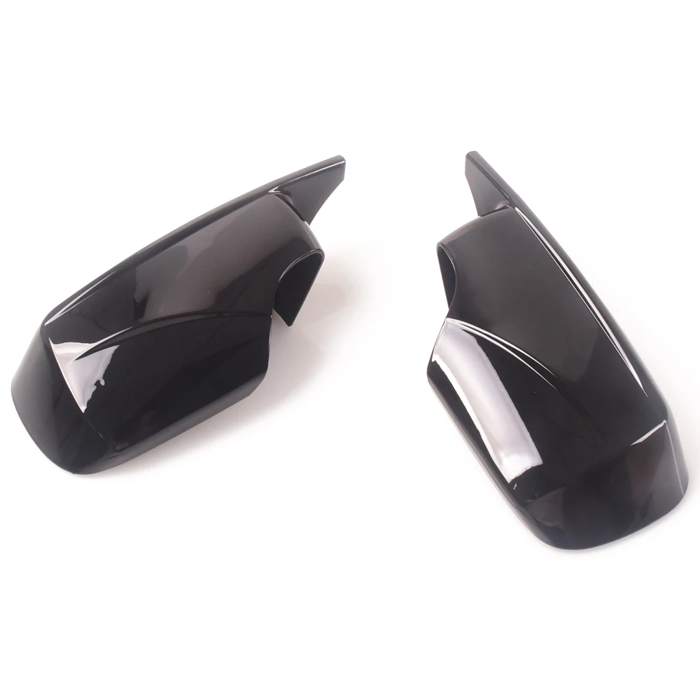 Rearview Mirror Cover Caps Carbon Fiber / Black For BMW E46 E39 4door 325i 330i 525i 530i 540i 1998 1999 2000 2001 2002-2005