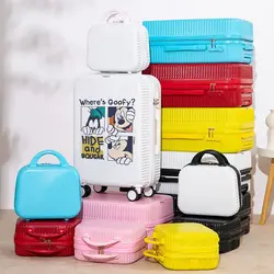 Disney Luggage Set Trolley Luggage Bag Cartoon Zipper Lightweight Suitcase Rolling Luggage Case Travel Suitcase on Wheels