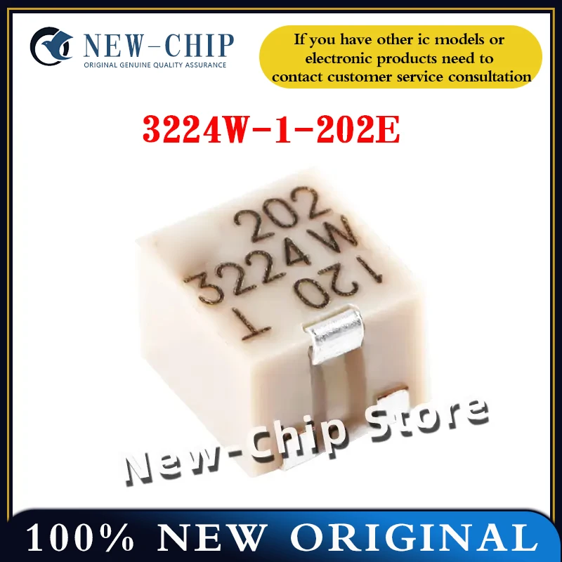 2PCS-50PCS/LOT  3224W-1-202E  2KΩ  SMD  Potentiometer precision adjustable resistor  New original 3224W-1