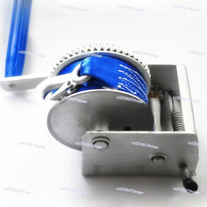 Product Carbon Steel Manual Winch Ribbon Winch 1500 Pounds Trailer Winch