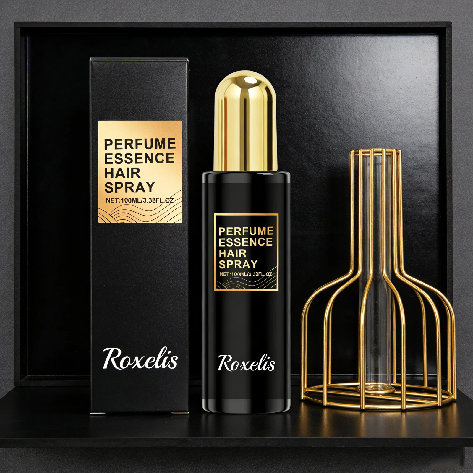 

Парфюмированный спрей для волос Roxelis 100 мл с ароматом розы, дезодорант, питает волосы, стойкий аромат, свежий романтический запах, идеально подходит для тела.