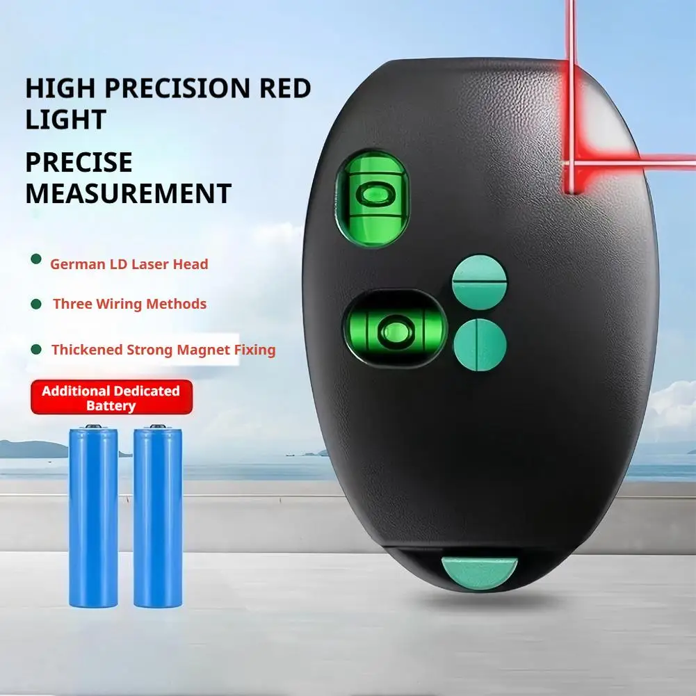Vertikale Maus-Laserwaage Infrarot Horizontale Linie Rechtwinklige Libelle Nivellierung 20M Langstrecken 2-Linien-Laserwaage ﻿ – Detail 16