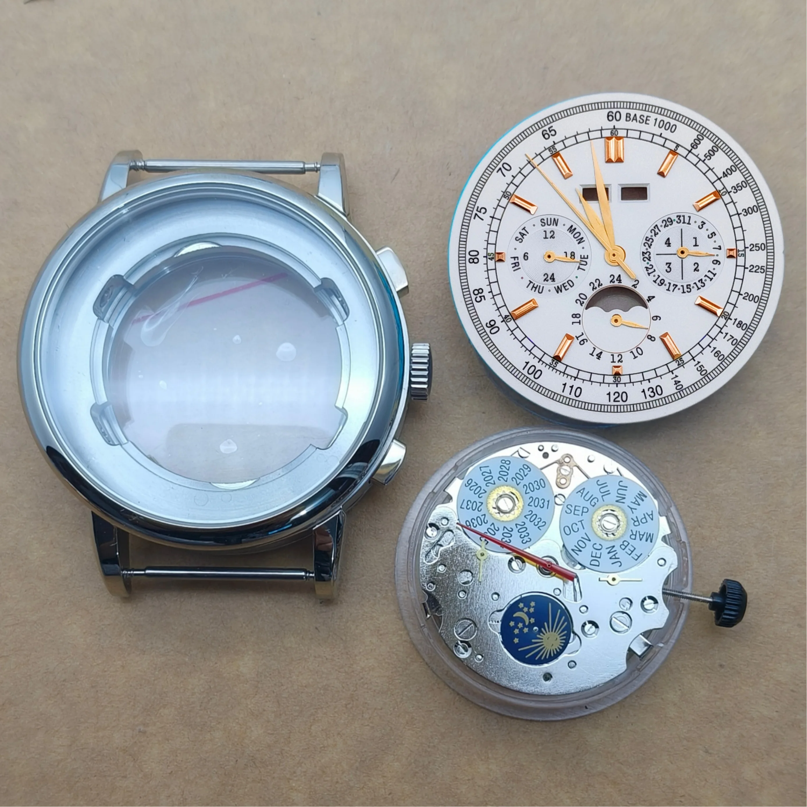 42mm Men Watch Case Dial Add H - Perpetual Calendar Watch recension och pris