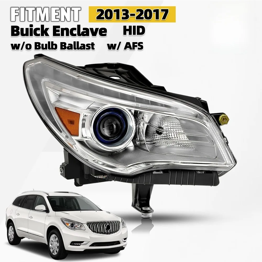 For 2013-2017 Buick Enclave HID/Xenon Headlight w/AFS w/o Bulb Passenger Side