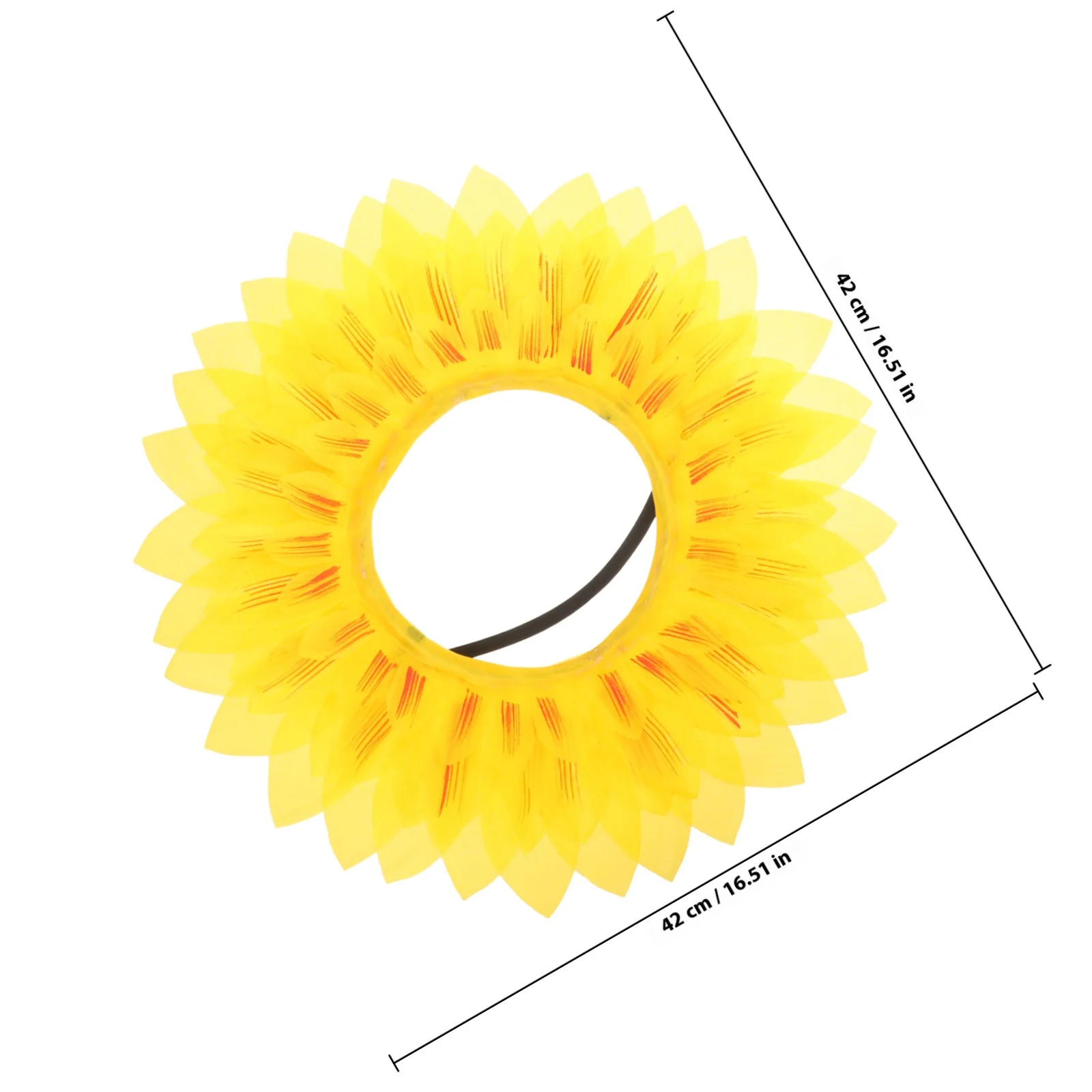 1Set Blumen-Kopfbedeckung, Hut, Sonnenblumen-Kostüm für Kinder und Erwachsene, Cosplay, Sonnenblumen-Partygeschenke, Event, Neuheit, Leistung
