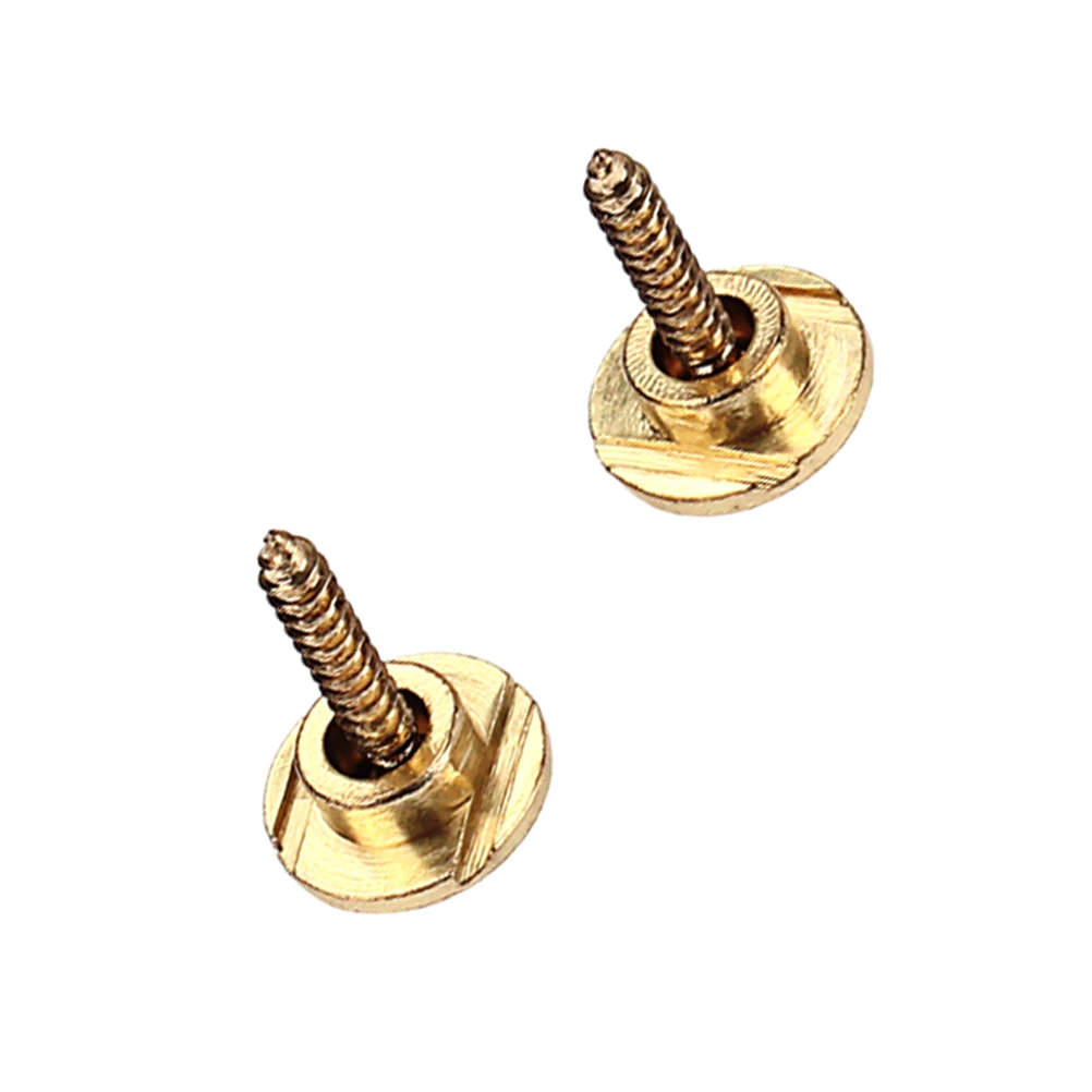 

2 PCS Guitar Copper Roller String Trees String Retainer String Guide with Screws For Electric Guitar Parts Replacement (Golden)