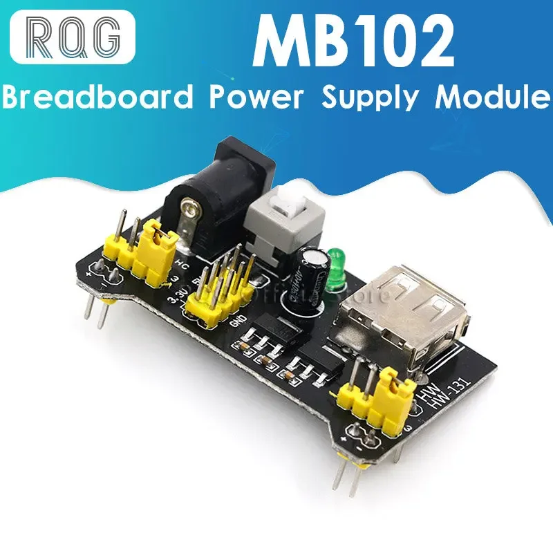 MB102 Breadboard Voeding Module /MB102 Wit Broodplank Dedicated Power Module 2-Way 3.3V 5V MB-102 solderless Broodplank