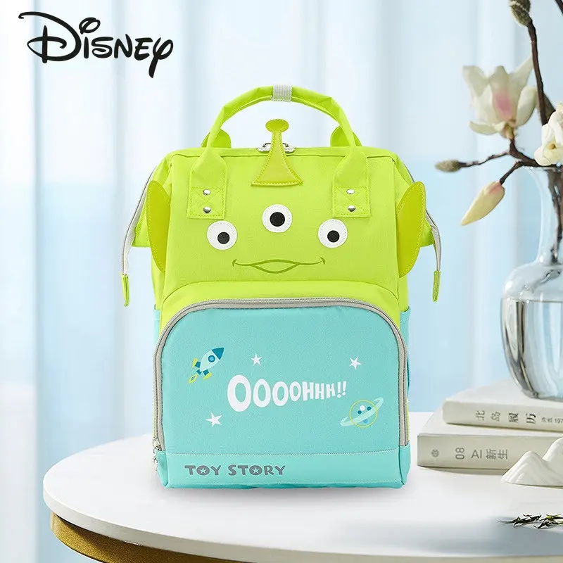 Disney Mickey New Fashion Mom's Bag Cartoon Large Capacity Baby Supplies Storage Bag Lightweight Multifunctional Backpack