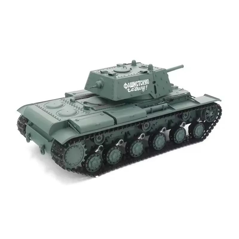 Heng Long 1/16 Escala RC Tank TK7.0 Plástico Ver Soviético KV-1 3878 RTR 2.4G Modelo de tanques de controle remoto